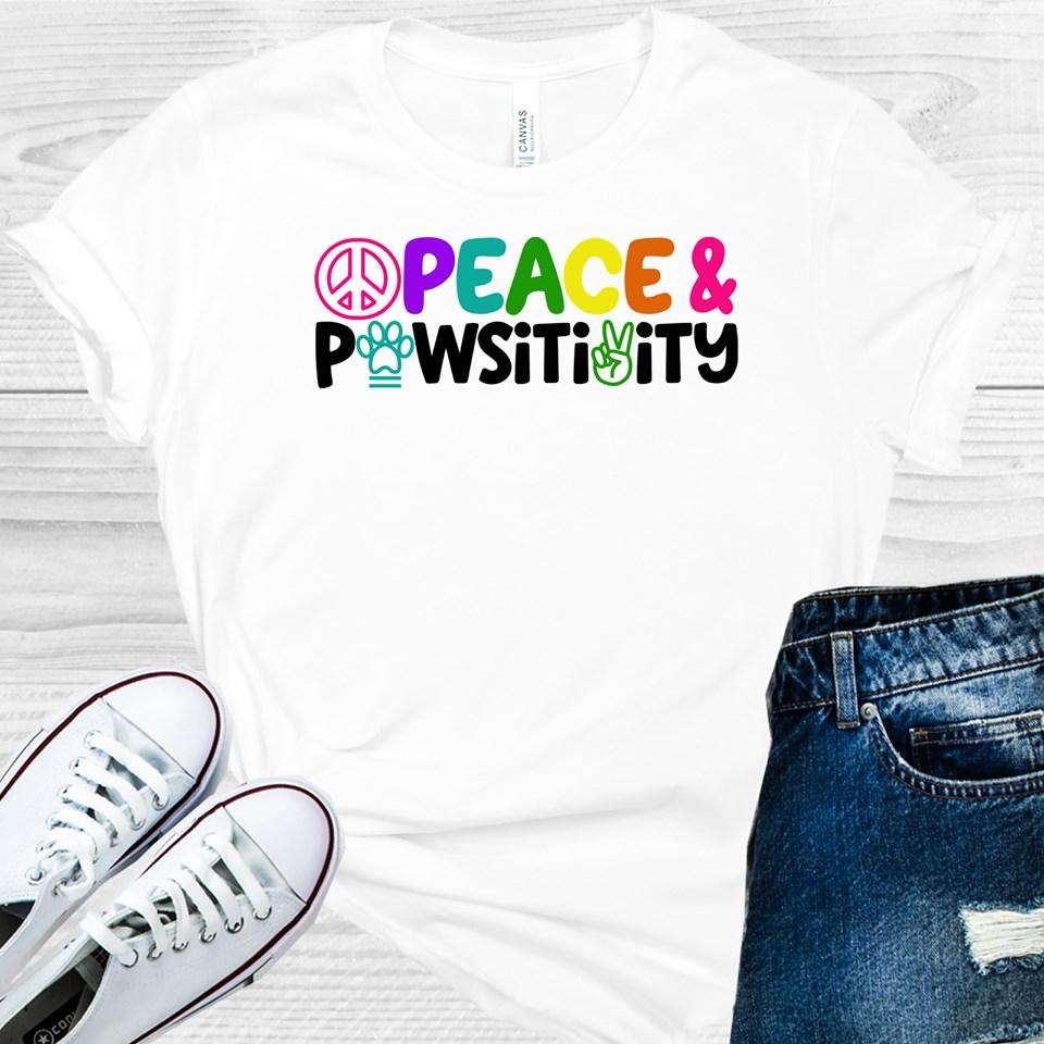 Peace & Pawsitivity Graphic Tee Graphic Tee