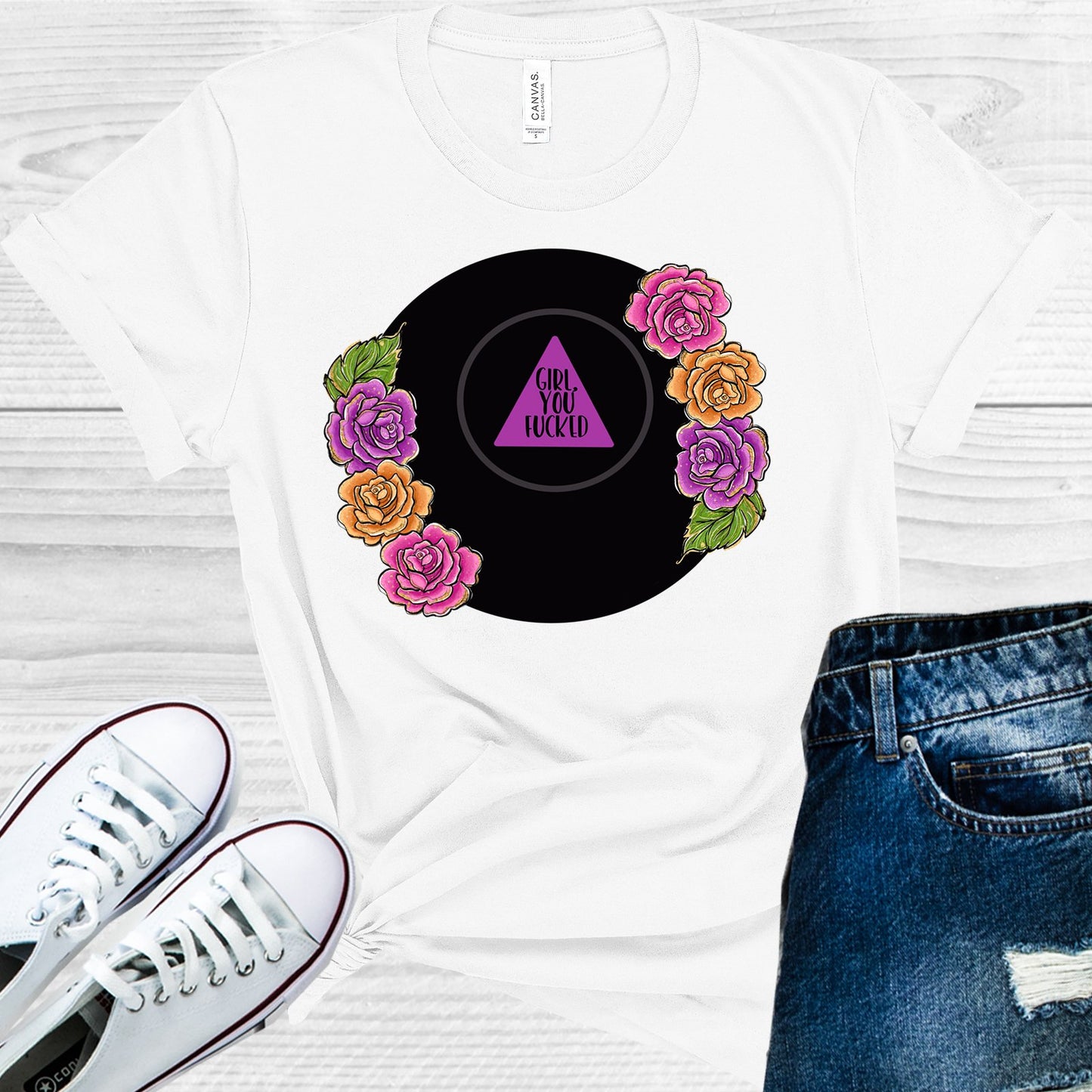 Magic 8 Ball Girl You F***ed Graphic Tee Graphic Tee