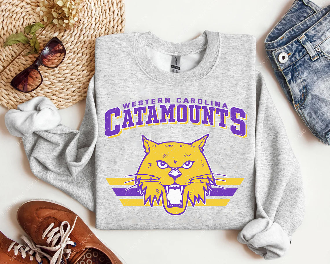 Vintage Team Catamounts Graphic Tee