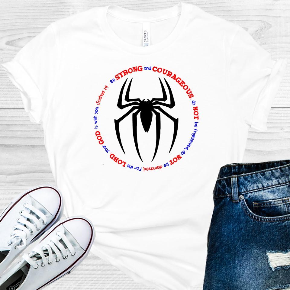 Be Strong And Courageous Graphic Tee Graphic Tee