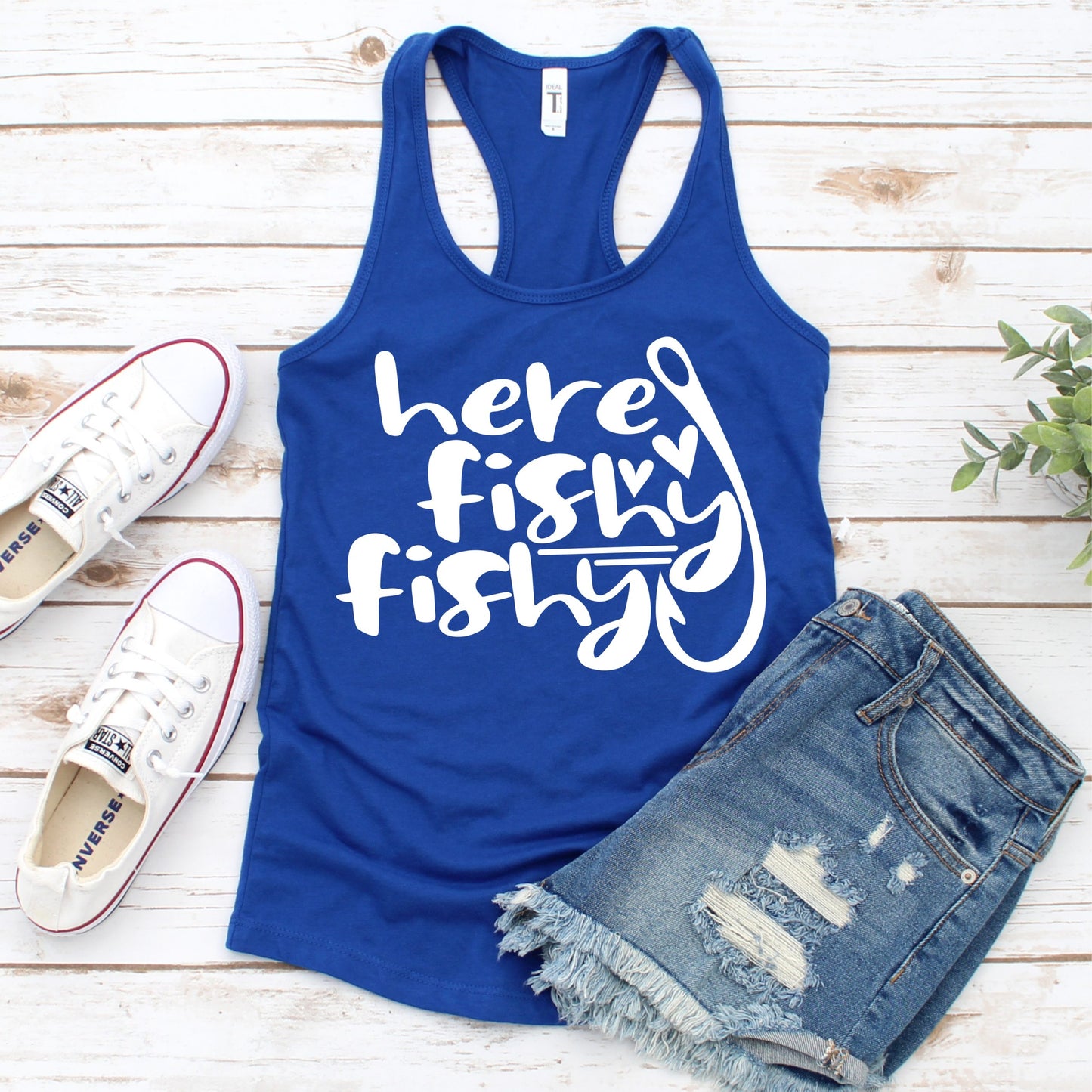 Here Fishy Graphic Tee Graphic Tee