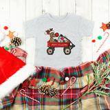 Reindeer Wagon Graphic Tee Graphic Tee