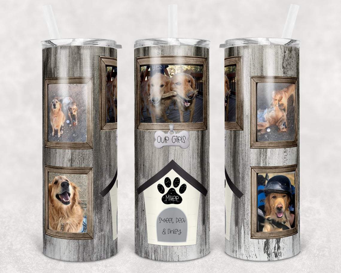 Photo Frame Dogs 20 Oz Skinny Tumbler