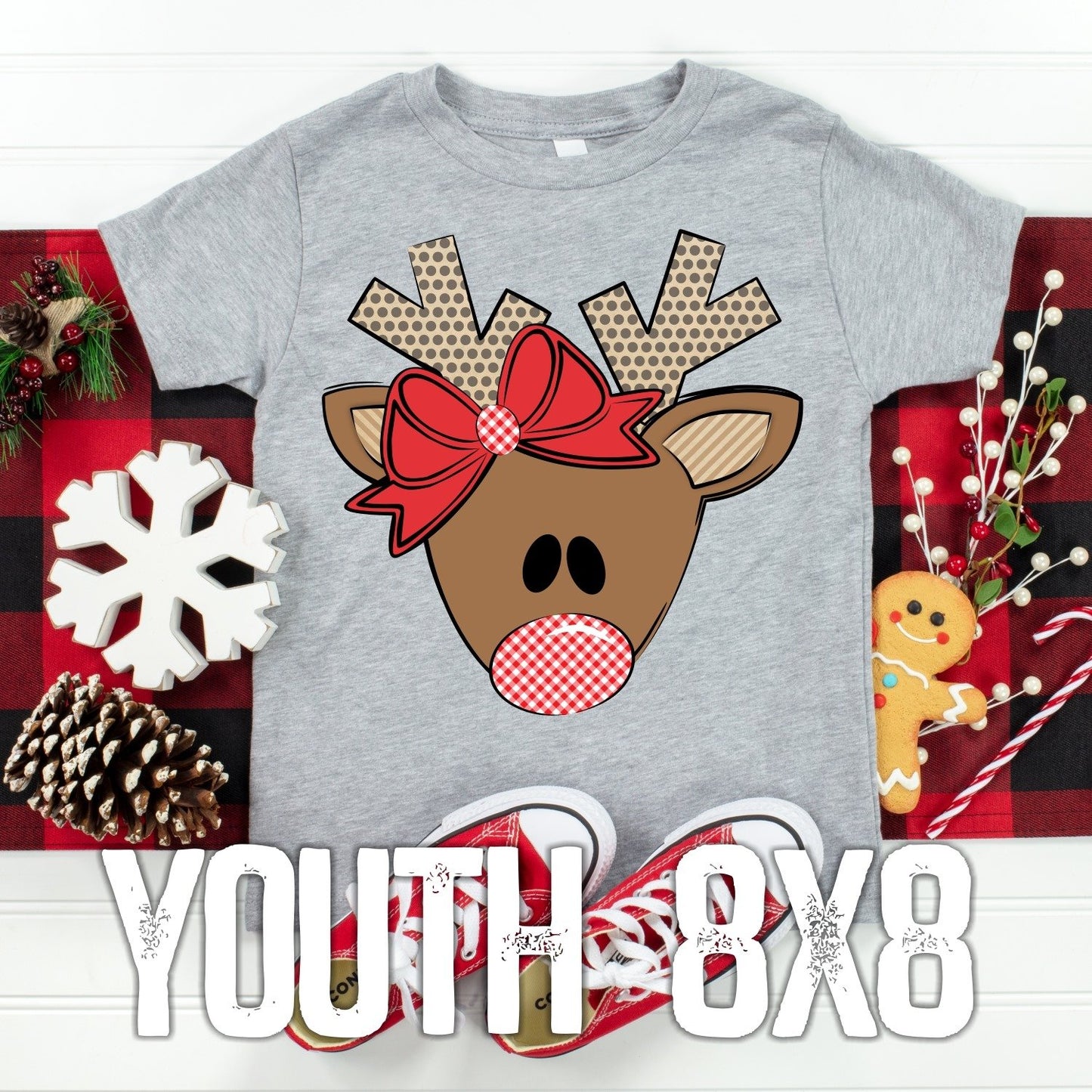 Girl Reindeer Graphic Tee Graphic Tee