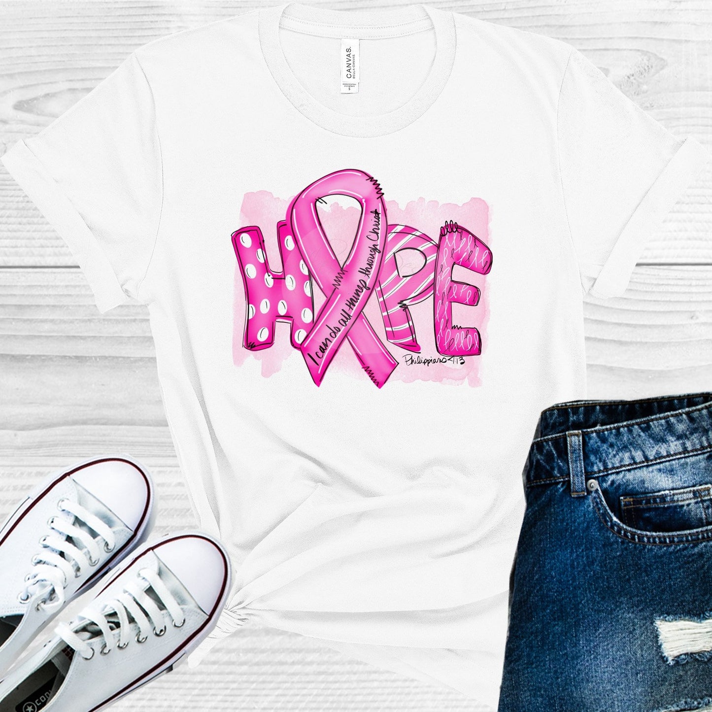 Hope Breast Cancer Awareness Graphic Tee Graphic Tee