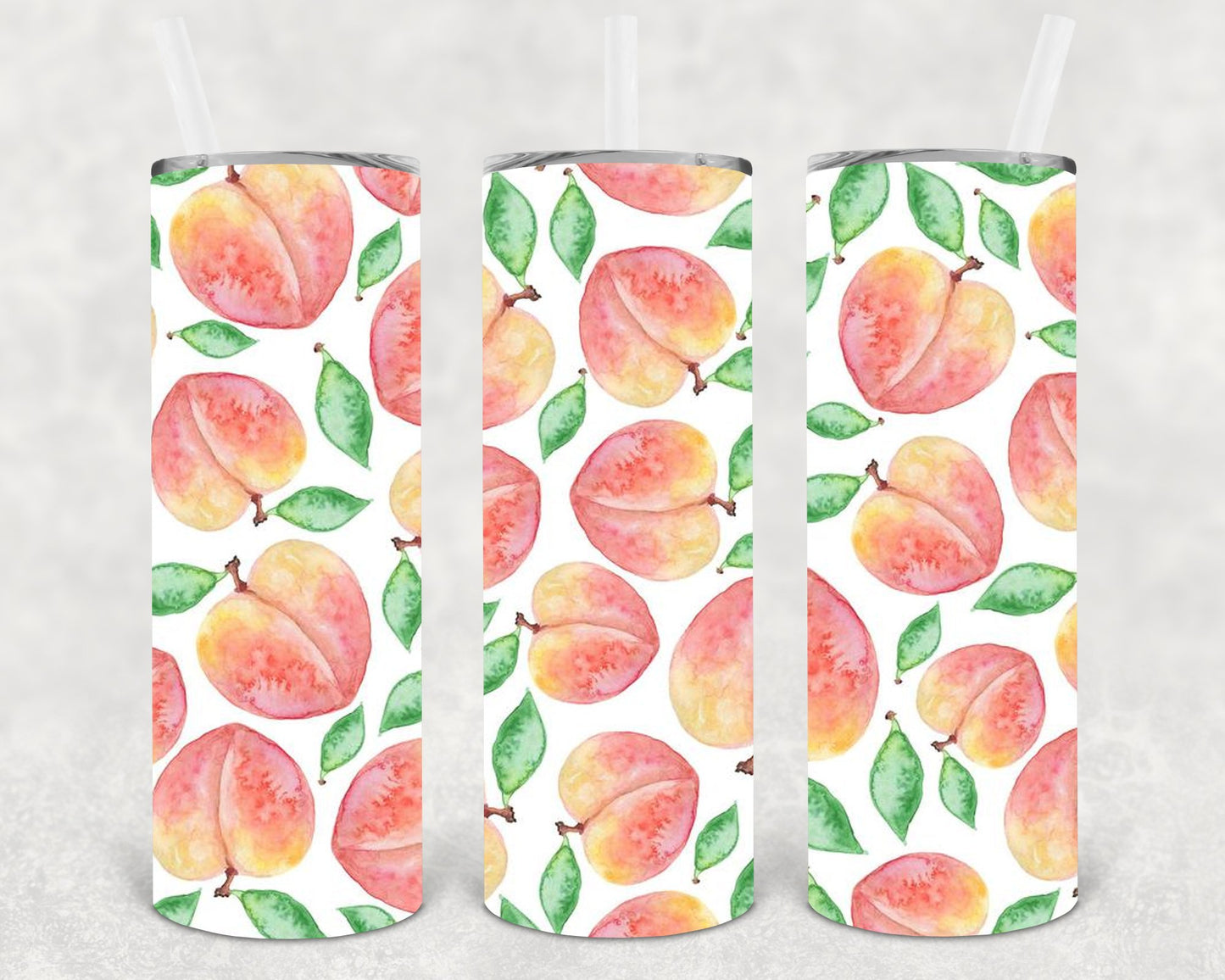 Just Peachy 20 Oz Skinny Tumbler