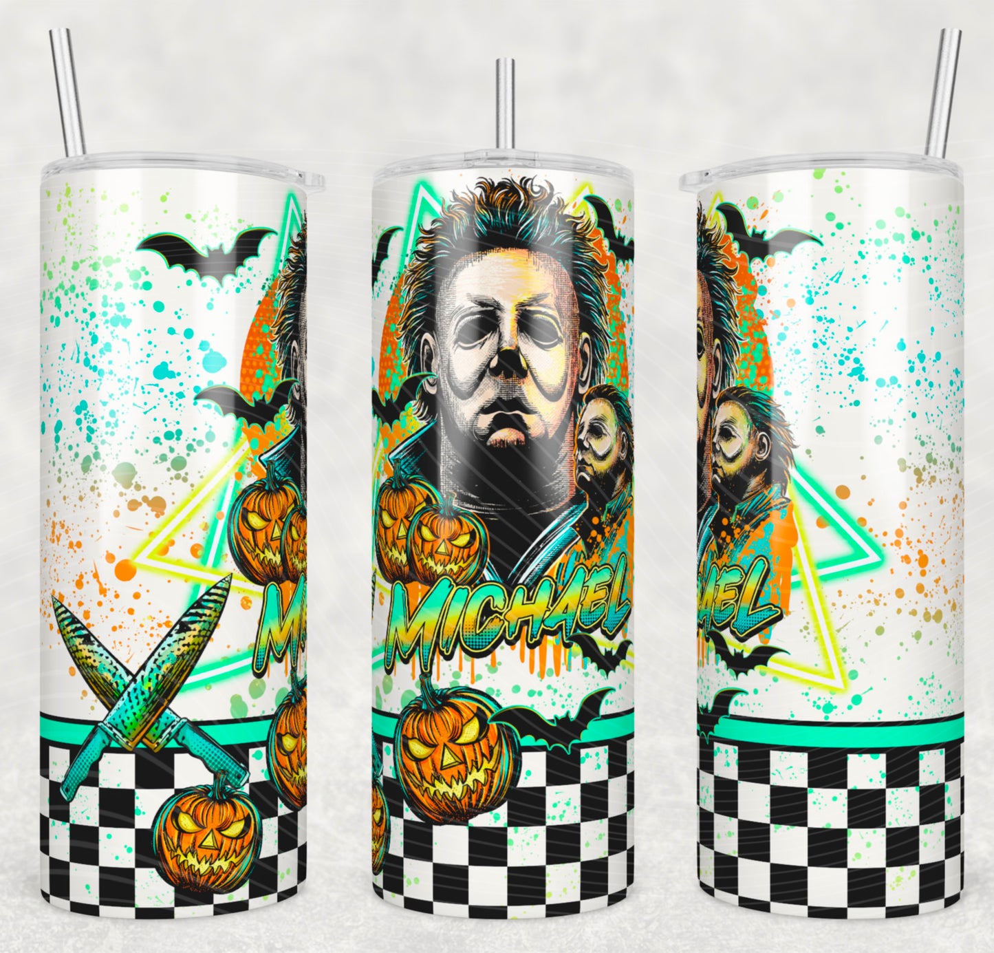 Michael Slice and Dice 20 oz Skinny Tumbler