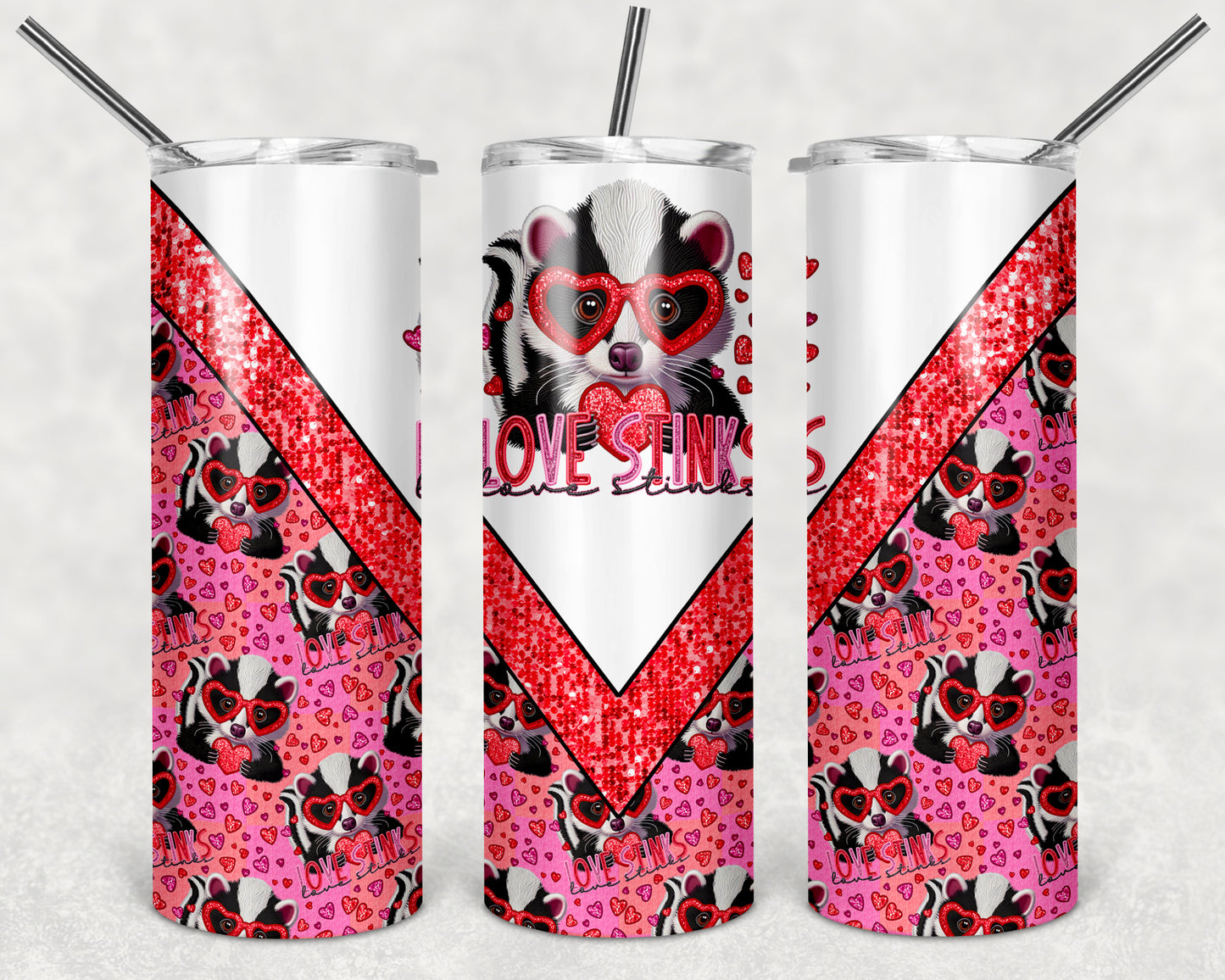 Love Stinks 20 oz Skinny Tumbler