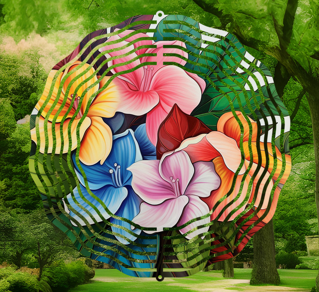 Floral Wind Spinner