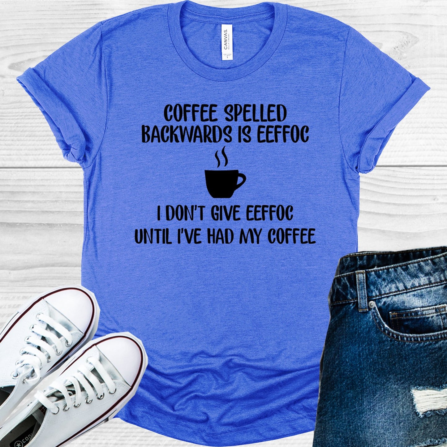 Coffee Spelled Backwards Is Eeffoc Graphic Tee Graphic Tee