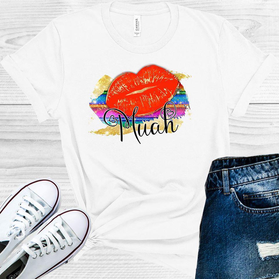 Muah Serape Lips Graphic Tee Graphic Tee