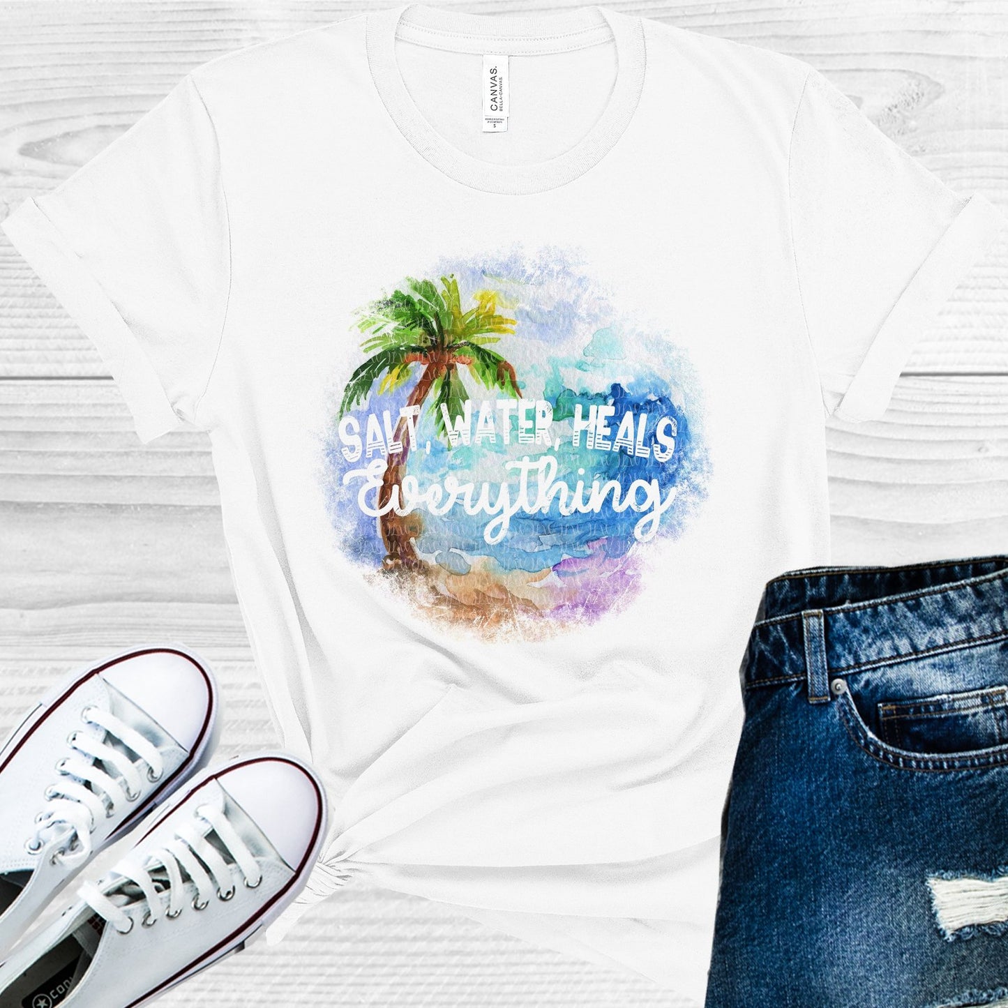 Salt Water Heals Everything Ocean Graphic Tee Graphic Tee