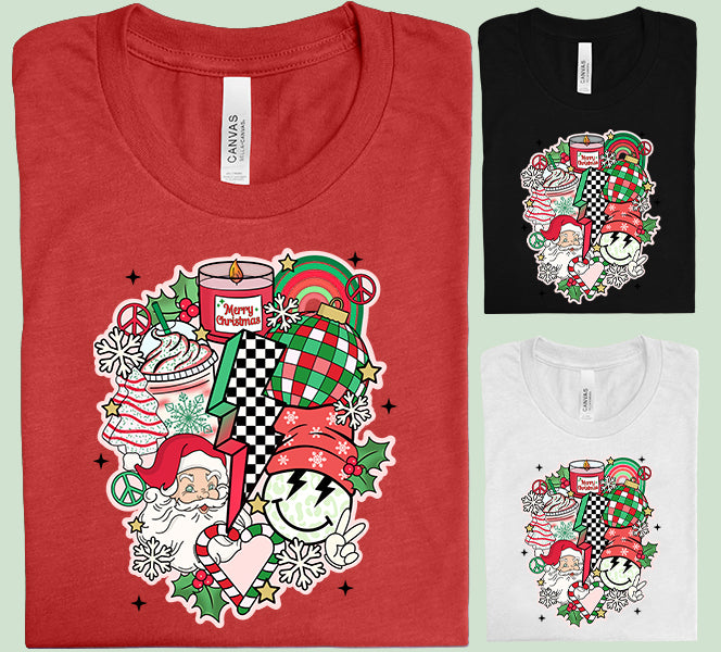 Christmas Collage Graphic Tee