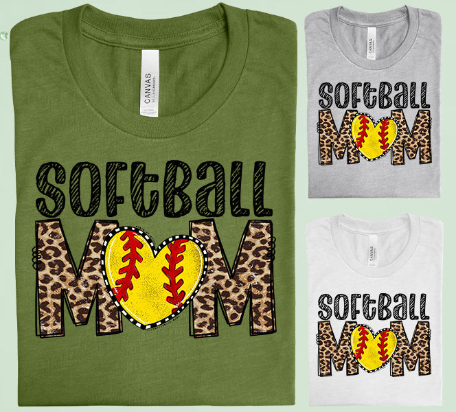 Softball Mom Graphic Tee Graphic Tee