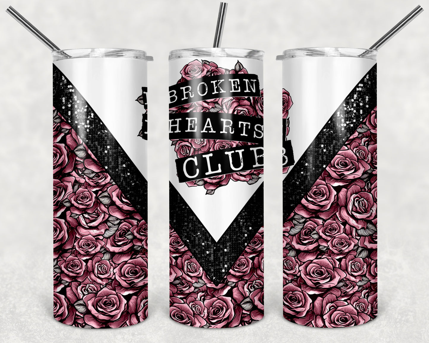 Broken Hearts Club 20 oz Skinny Tumbler
