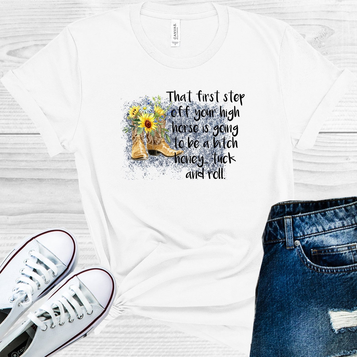 That First Step Off Your High Horse Graphic Tee Graphic Tee