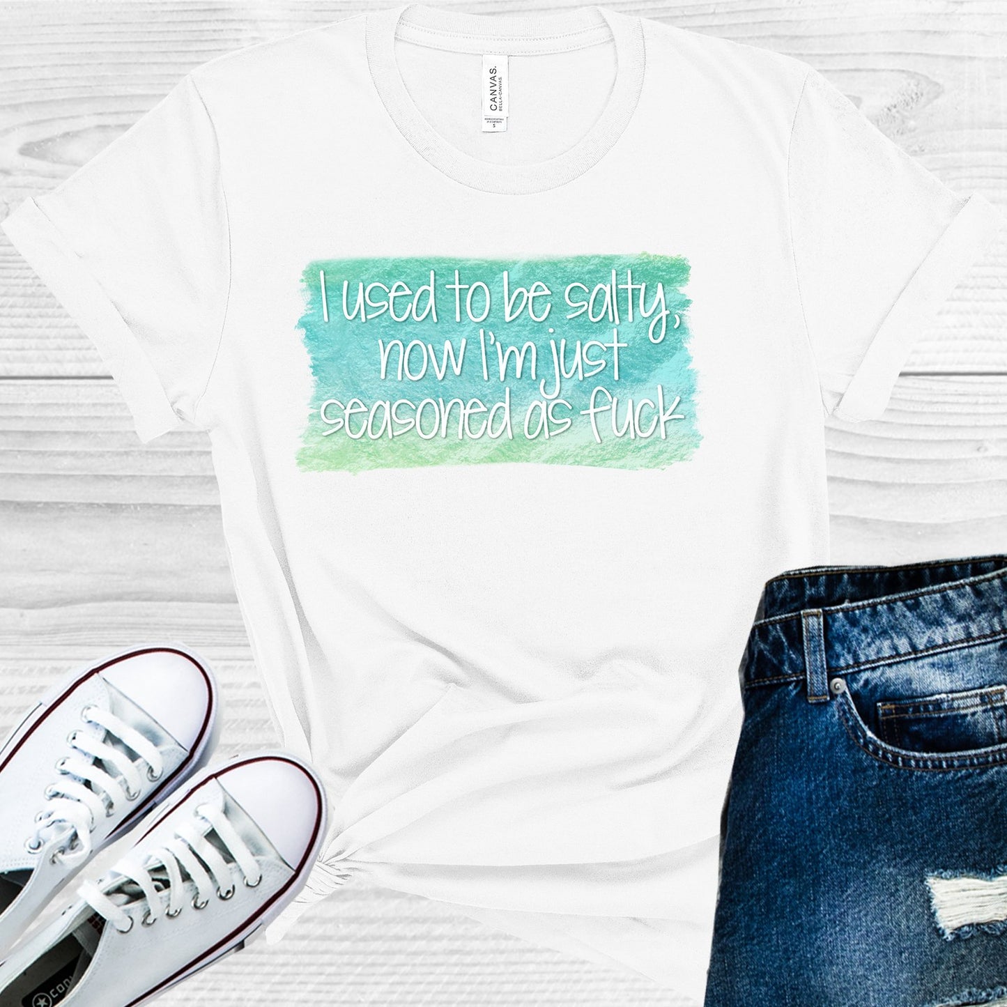 I Used To Be Salty Now Im Just Seasoned As F*** Graphic Tee Graphic Tee