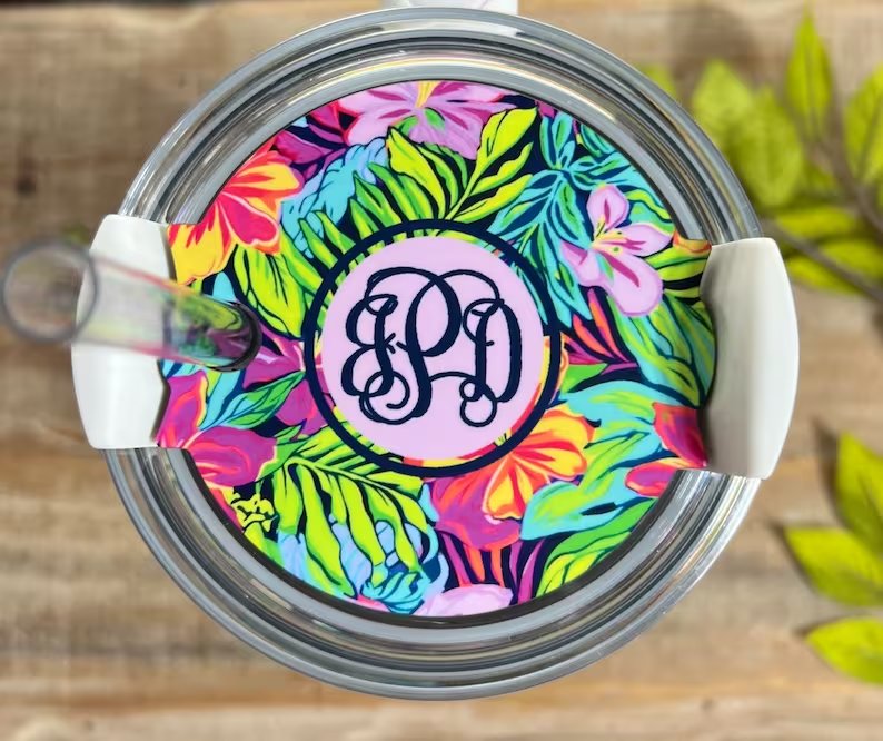 Hawaiian Floral Lid Topper