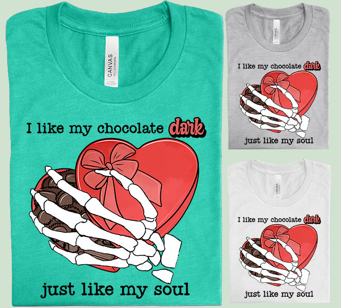 I Like My Chocolate Dark Graphic Tee