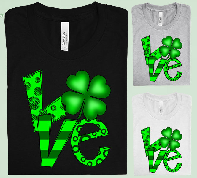Love Shamrock Graphic Tee Graphic Tee