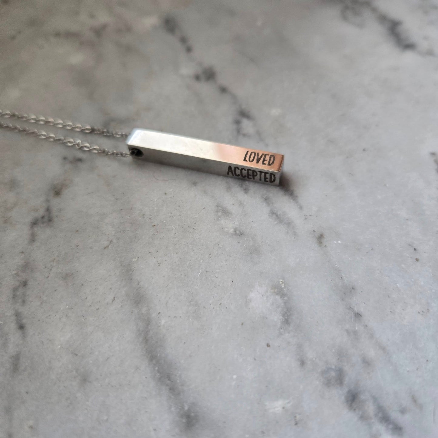 4-Sided Engraved Necklace