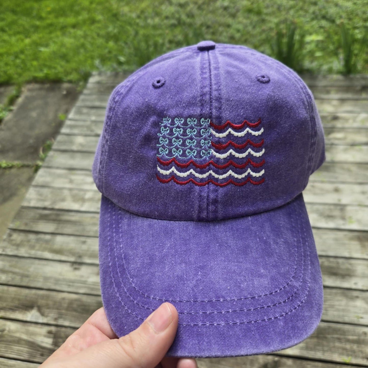 Coquette Flag Embroidered Cap