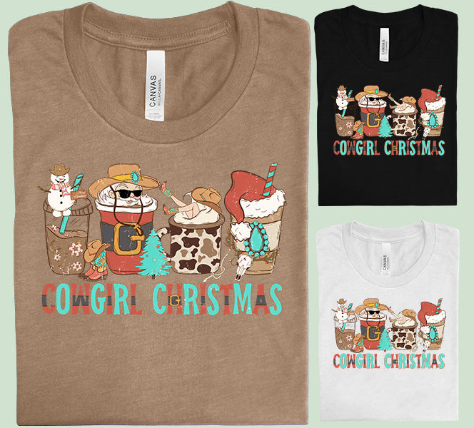 Cowgirl Christmas Graphic Tee