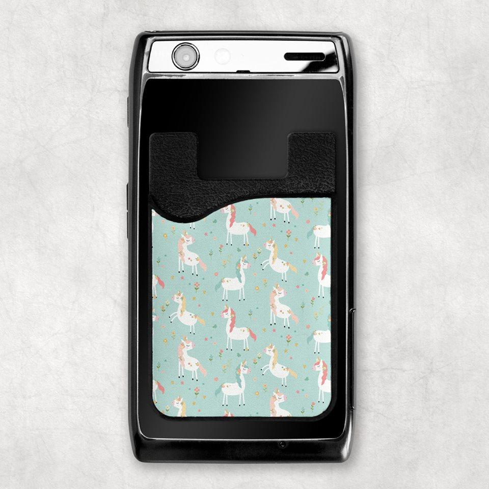 Unicorns Card Caddy Phone Wallet