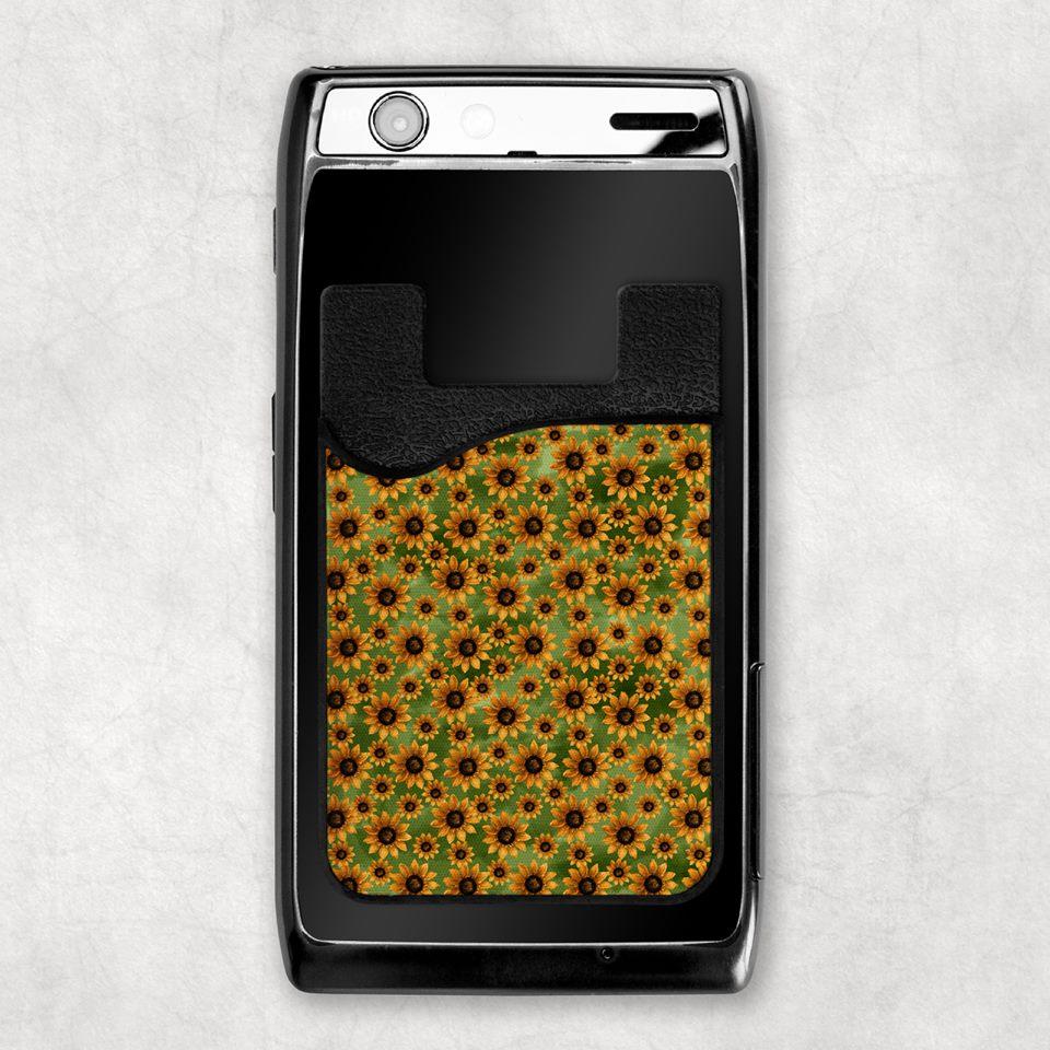 Sunflowers Card Caddy Phone Wallet