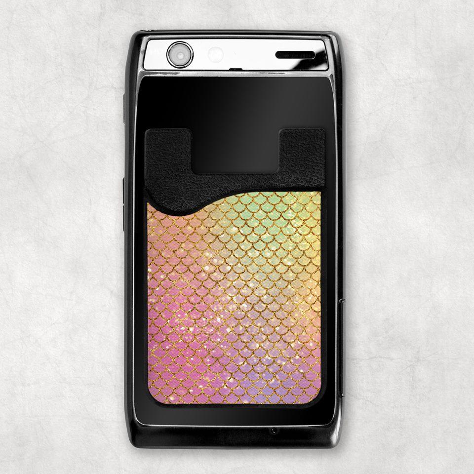 Mermaid Scales Card Caddy Phone Wallet