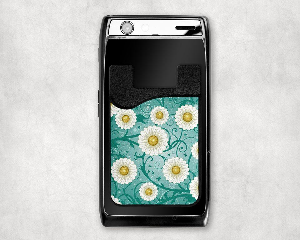 Daisies Card Caddy Phone Wallet