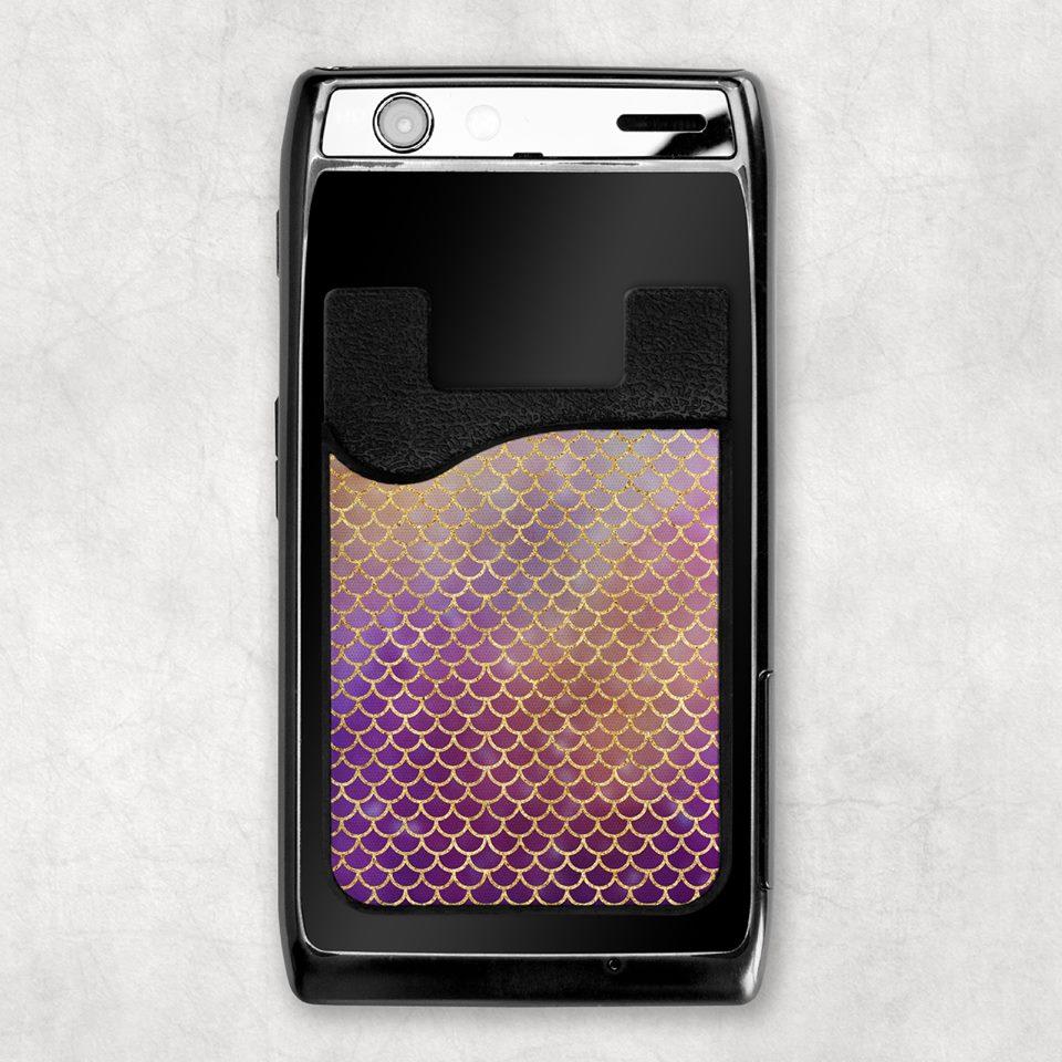 Mermaid Scales Card Caddy Phone Wallet