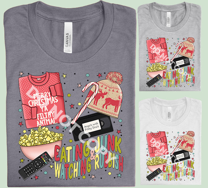 Eating Junk & Watching Rubbish Graphic Tee