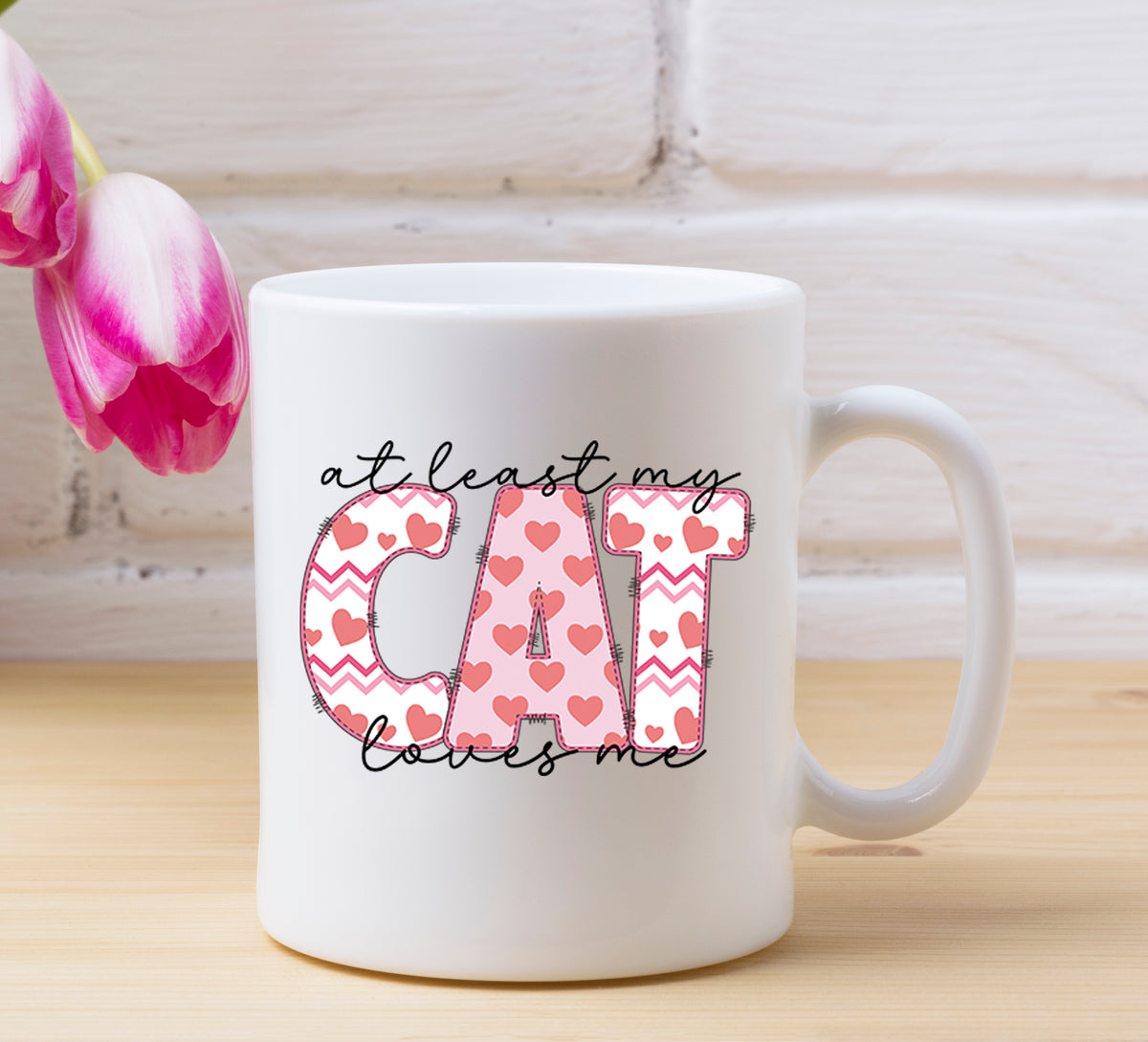 At Least My Cat Loves Me Mug