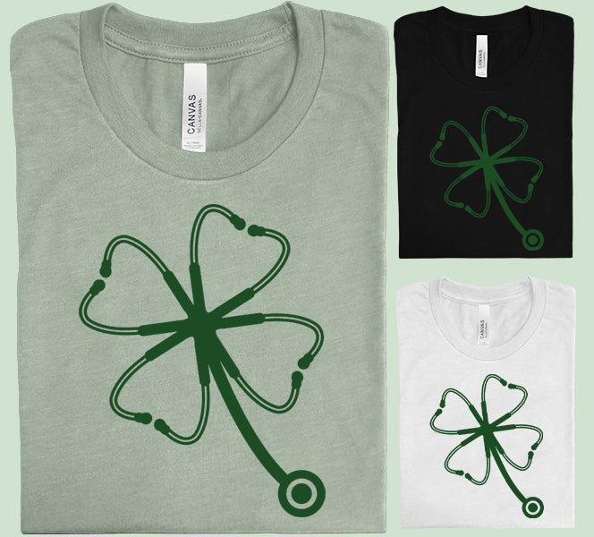 Shamrock Stethoscope Graphic Tee