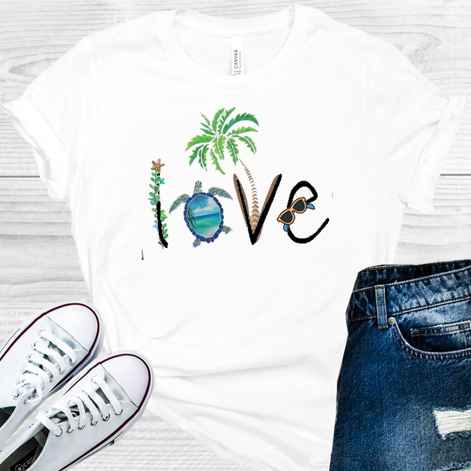 Love Turtle Graphic Tee Graphic Tee