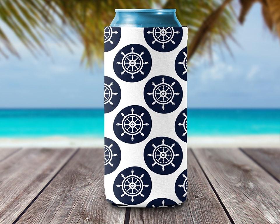 Can Cooler - Ship Wheel