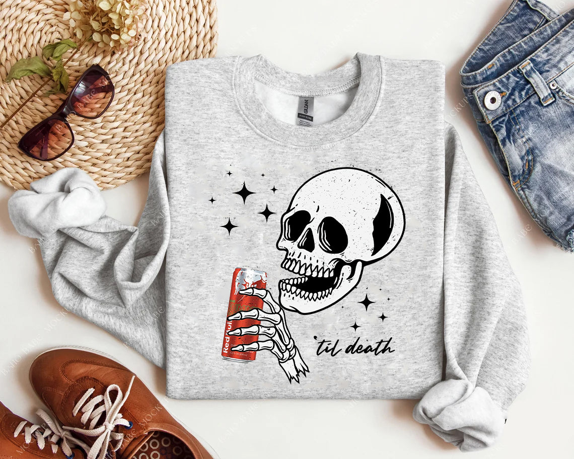 Til Death Watermelon Red Bull Graphic Tee