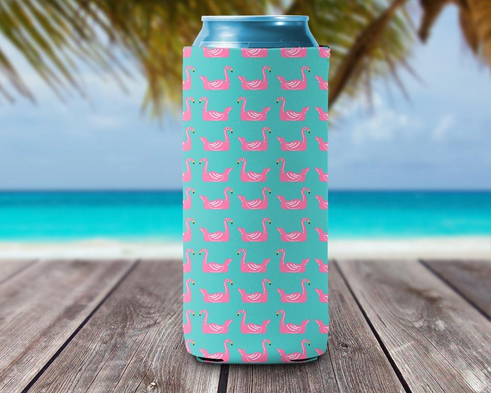 Can Cooler - Flamingos