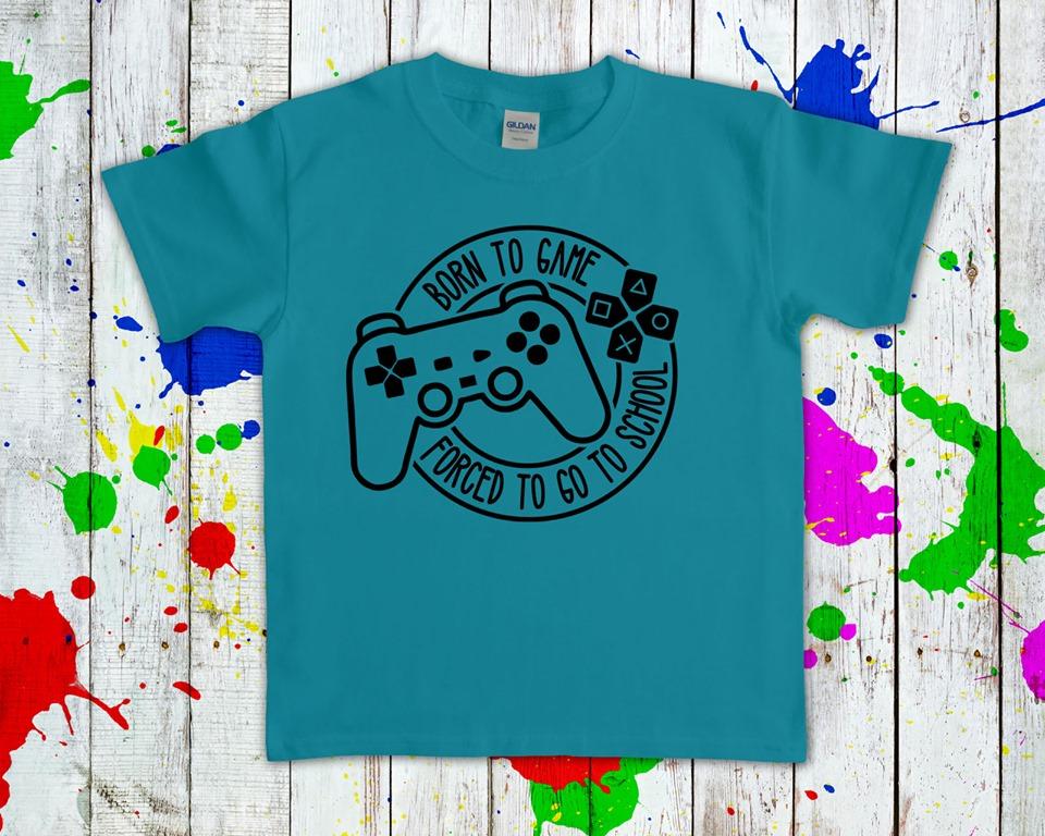 Born To Game Forced Go School Graphic Tee Graphic Tee