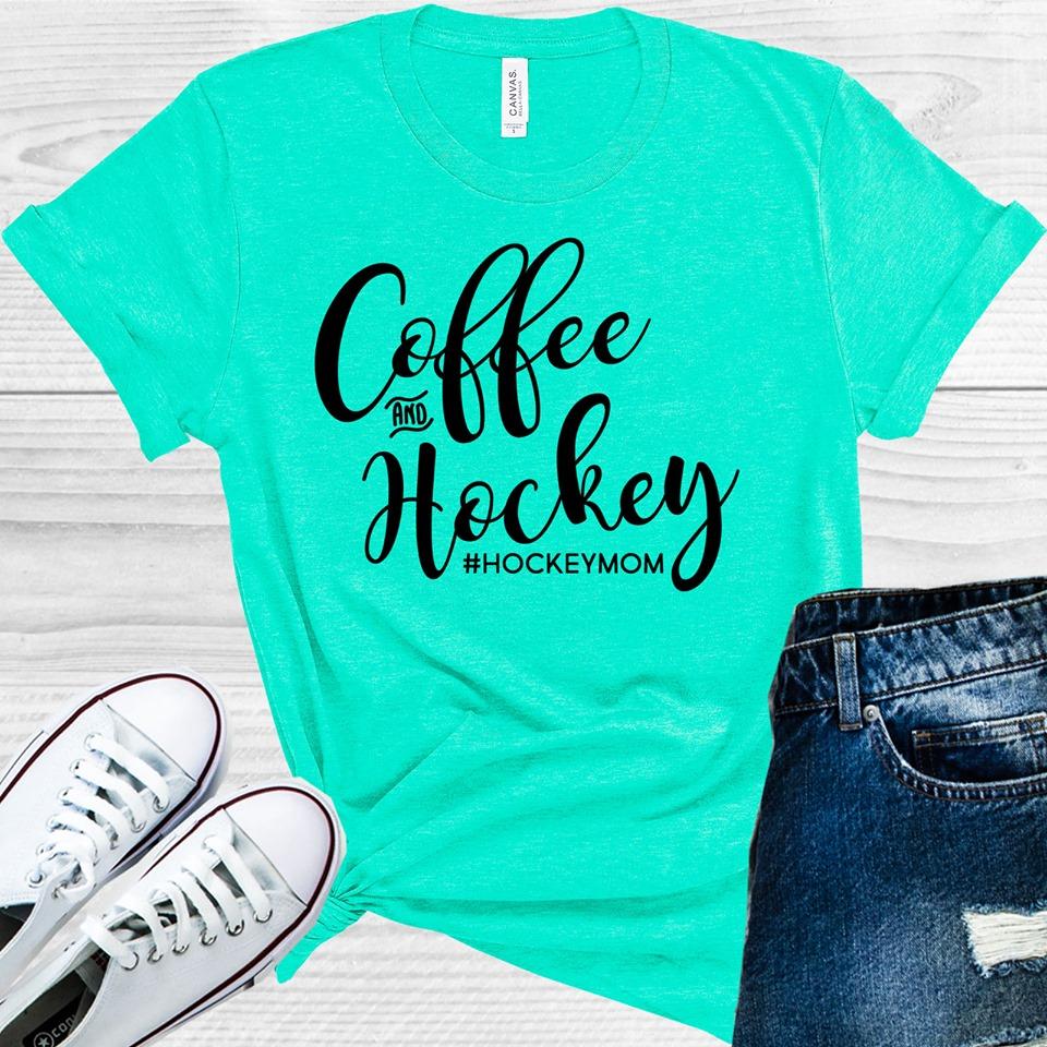 Coffee And Hockey #hockeymom Graphic Tee Graphic Tee