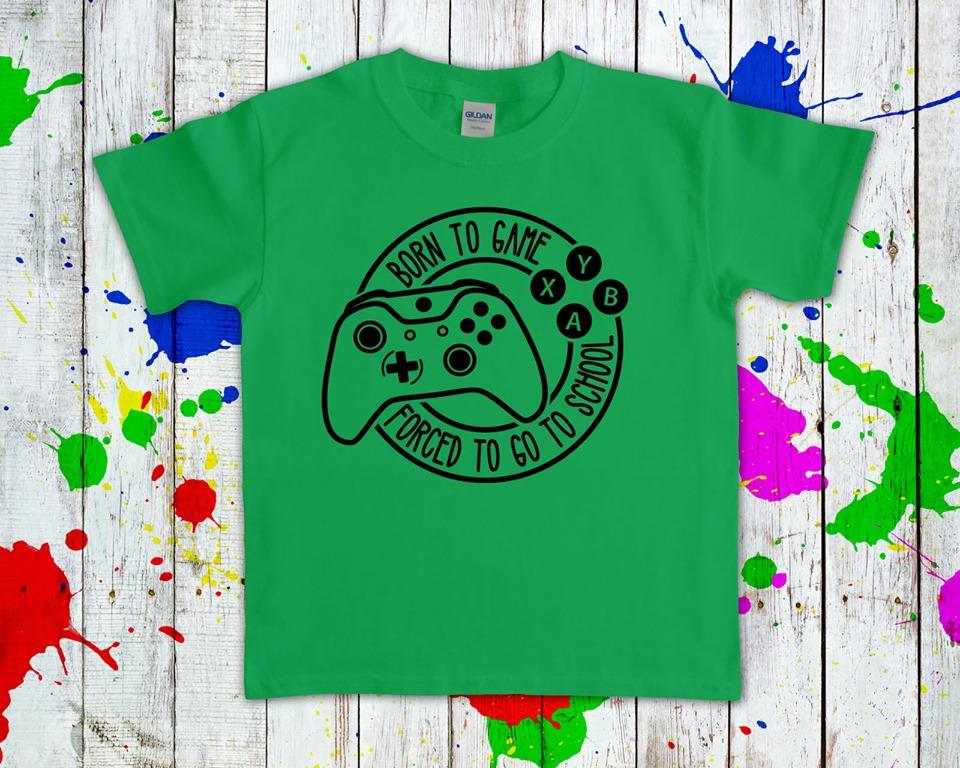 Born To Game Forced Go School Graphic Tee Graphic Tee