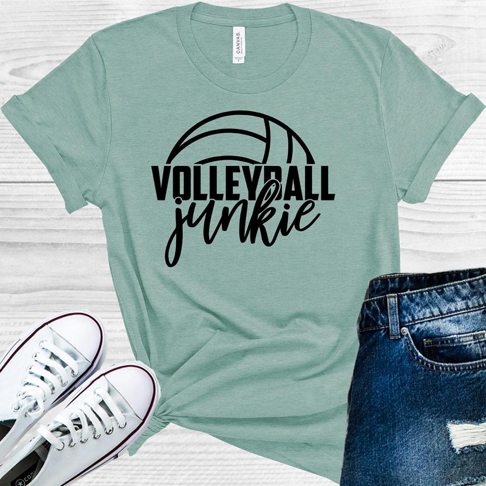 Volleyball Junkie Graphic Tee Graphic Tee