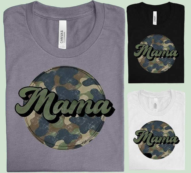 Mama Camo Graphic Tee