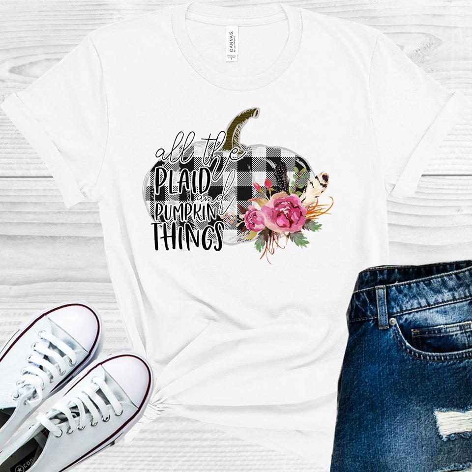 All The Plaid And Pumpkin Things Graphic Tee Graphic Tee