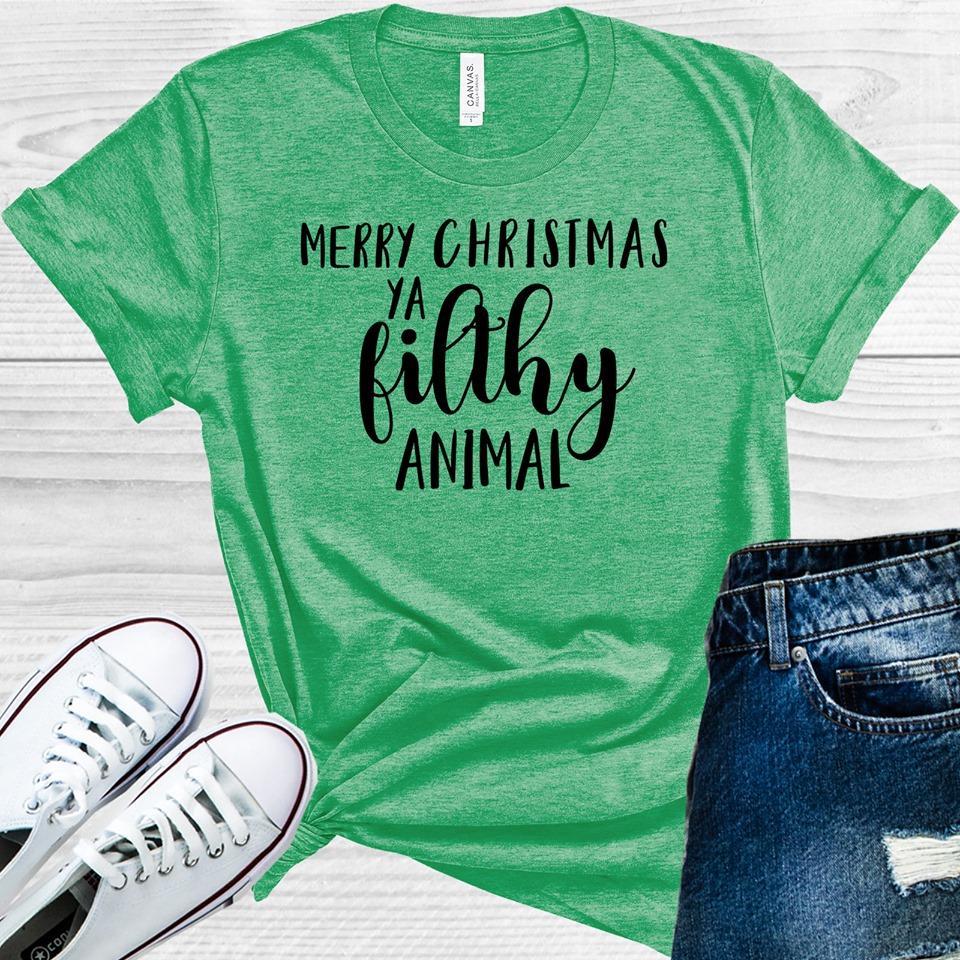 Merry Christmas Ya Filthy Animal Graphic Tee Graphic Tee