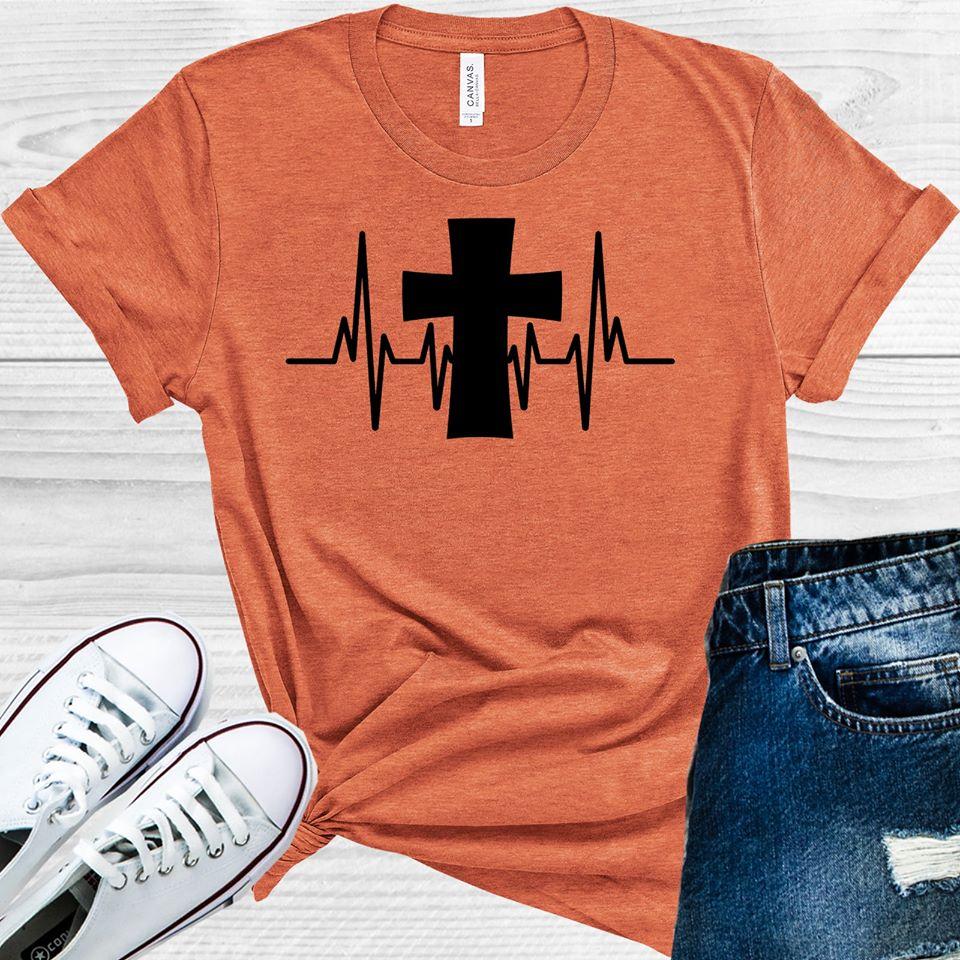 Cross Heartbeat Graphic Tee Graphic Tee