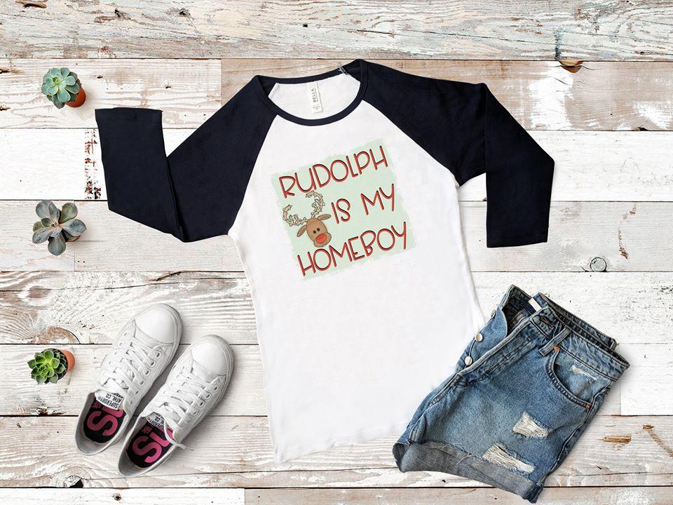 Rudolph Is My Homeboy Graphic Tee Graphic Tee