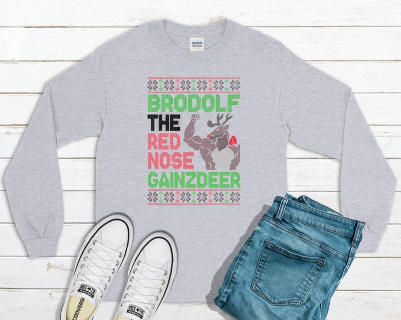 Brodolf The Red Nose Gainzdeer Graphic Tee Graphic Tee