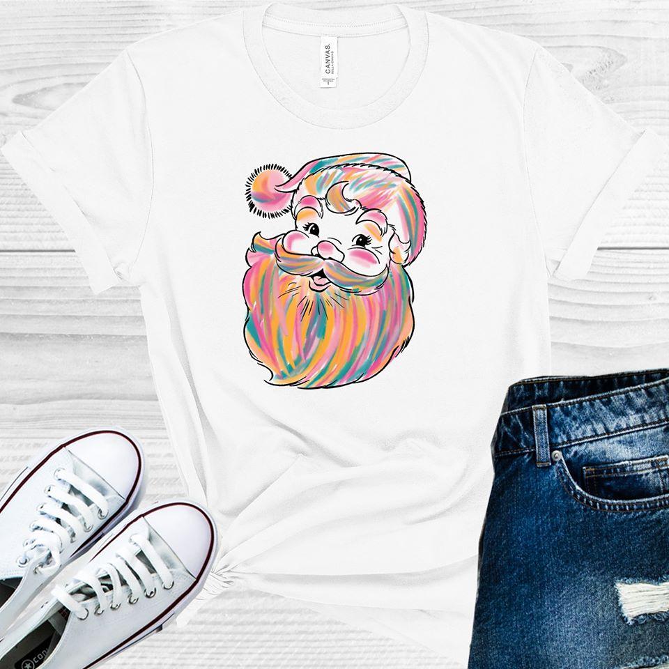 Colorful Santa Graphic Tee Graphic Tee